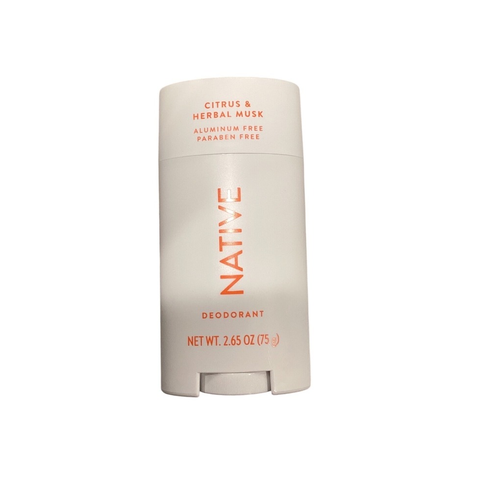 Native Deodorant Citrus &‎ Herbal Musk Aluminum Free Paraben Free 2.65 oz Stick